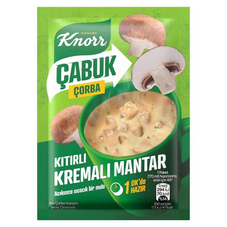 KNORR ÇORBA ÇABUK 20 GR-KR. MANTAR